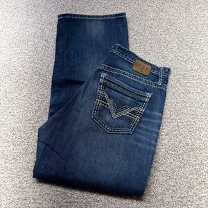 Men’s BKE Medium Wash Blue Denim Seth Bootcut Jeans ABM1748 Size 32x30 (32S)